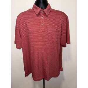 Roundtree & Yorke Soft Washed Polo Shirt Men Size Large Short Sleeve Golf